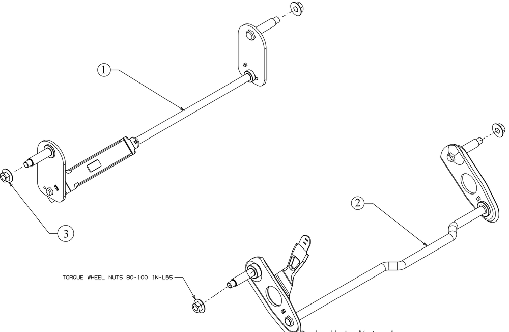 Axles Diagram and Parts List for (12ABB2MW710)(2019) Cub Cadet Lawn Mower